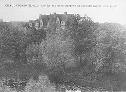 Carte postale (vue du château depuis Le Layon).