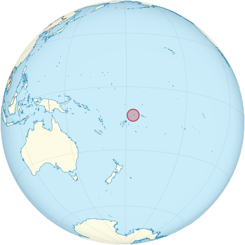 Wallis és Futuna helyzete a Földön