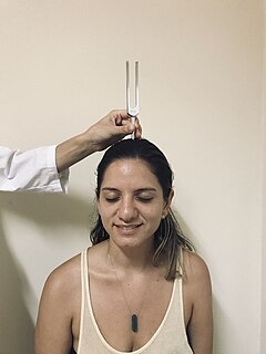 Weber test Sensory neural hearing loss examination