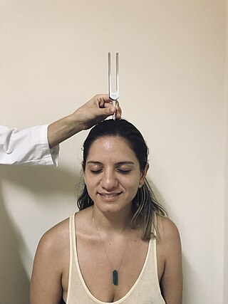 <span class="mw-page-title-main">Weber test</span> Screening test for hearing