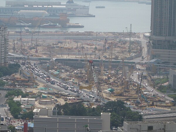 West Kowloon Terminus construction site