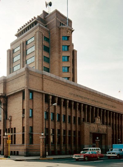 Woodbury County Courthouse, Iowa, by William L. Steele and Purcell and Elmslie (associate architects)