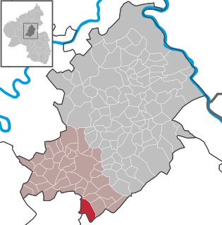 Woppenroth Place in Rhineland-Palatinate, Germany