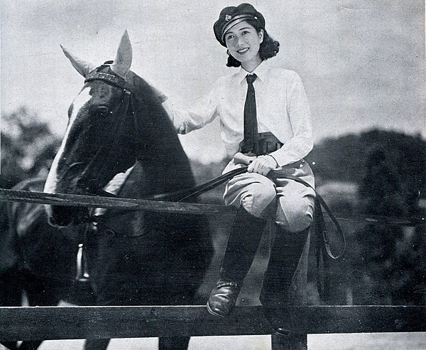 Yukiko Todoroki played the female lead in Sanshiro Sugata who would win the heart of Sanshiro in Kurosawa's early film. Contemporaneous photograph fro