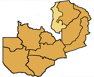 Map of the Diocese of Mansa