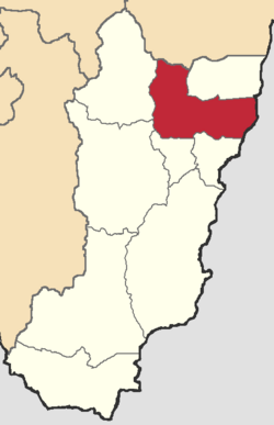 Kantone der Provinz Zamora Chinchipe