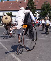 old school bike big front wheel