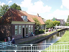 Typical scene at the outdoor museum. Houses from Hoorn in situation like in Kolhorn