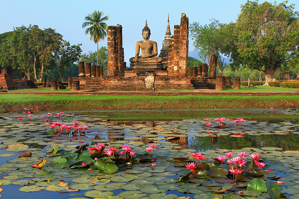 Temple Wat Mahathat à Sukhothai en Thailande - Photo de Pitchayawat