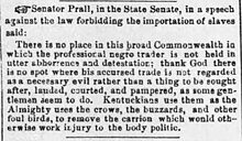 "Senator Prall" Louisville Courier-Journal, March 7, 1860 "Senator Prall" Louisville Courier-Journal March 7, 1860.jpg