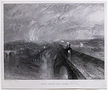 Rain, Steam, and Speed engraved by Robert Brandard after William Turner - Tate Britain