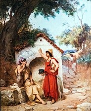 Algériennes autour de la fontaine - 1886 - Hippolyte Lazerges