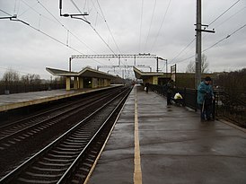 pl.  Ulyanka, vista hacia la estación.  Ligovo.JPG