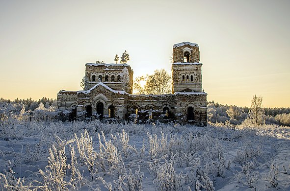 235. Церковь Димитрия Солунского, урочище Замедянцы, Слободской район Автор — Ele-chudinovsk