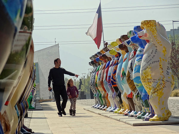 Exhibition United Buddy Bears in Vitacura, Parque Bicentenario (2015)