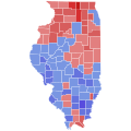 1876 Illinois Gubernatorial Election by County