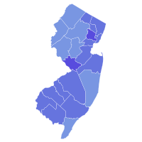 1984 United States Senate election in New Jersey results map by county.svg