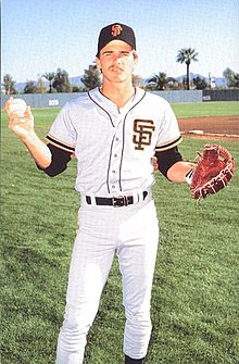 1986 San Francisco Giants Postkarten Brad Wellman.jpg