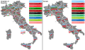 Seat distribution by constituency for the 1992 Italian general election.