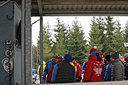 Deutsch: Bob-Europacup 2018/19; Station 1 in Altenberg, 2er-Rennen Nummer 1, Lauf 1 English: Bobsleigh Europe Cup 2018-19 in Altenberg - 2-man Race 1, first run