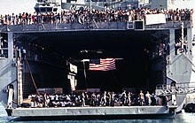 2000 Cuban refugees on the USS Whibdey Island.jpg