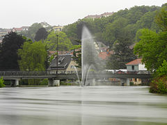 The Allaine river in Montbéliard.