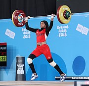 2018-10-11 Clean & Jerk (Weightlifting Girls' 58kg) at 2018 Summer Youth Olympics by Sandro Halank-340.jpg