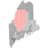 Eleições para o Senado dos Estados Unidos 2018 no mapa de resultados do Maine por county.svg