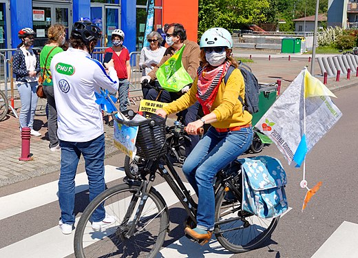 Protest, at Belfort, May 16th, 2020.