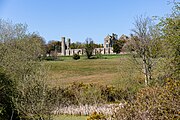 A view of Battle Abbey from the castle grounds.