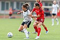 * Nomination Women Soccer Germany vs. Switzerland 2022: Felicitas Rauch (GER, 17), Geraldine Reuteler (SUI, 6). By --Stepro 21:16, 30 June 2022 (UTC) * Promotion  Support Good quality action shot. --Tagooty 03:48, 1 July 2022 (UTC)