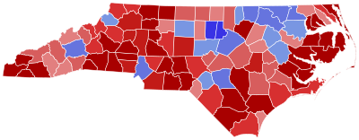 2022 North Carolina House of Representatives election results map by county.svg