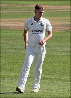 <span class="mw-page-title-main">Joey Evison</span>English cricketer