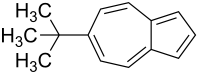 Structural formula of 6-tert-butylazulene