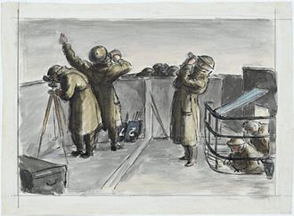 An AA command post in action, by Ardizzone A.a. Command Post in Action Art.IWMARTLD896.jpg