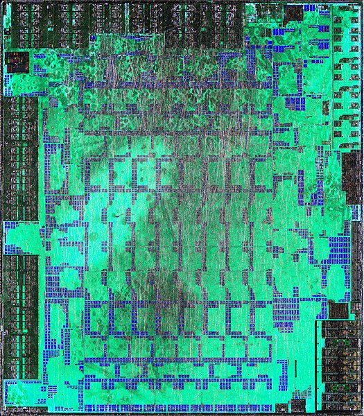 Die shot of the Polaris 11 GPU used in Radeon RX 460 graphics cards