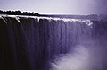 Laminar and turbulent flow in the Victoria Falls, Zimbabwe/Zambia, 1975