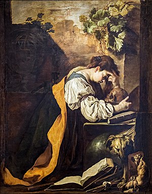 Académie - Méditation par Domenico Fetti 1618.jpg