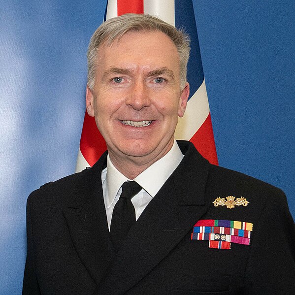 File:Admiral Sir Tony Radakin, United Kingdom Chief of Defense at NATO Headquarters in Brussels, Belgium Jan. 17, 2024 (cropped).jpg