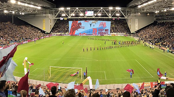 The 'Airborne memorial' football match.