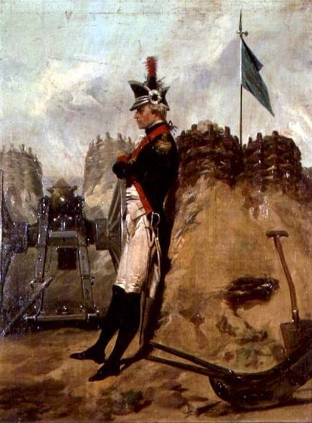 Alexander Hamilton in the Uniform of the New York Artillery, a portrait by Alonzo Chappel