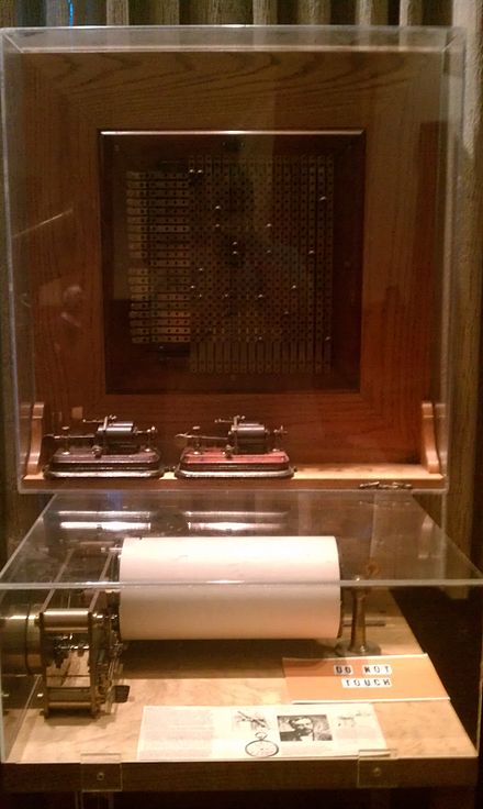 Telegraphic equipment used to transmit standard time from the Allegheny Observatory
