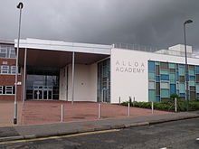 Alloa Academy Utama Entrance.JPG