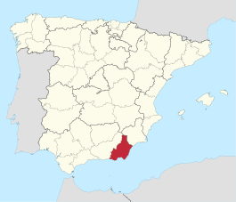 Province of Almería within Spain