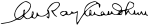 Amal Kumar Raychaudhuri signature.svg