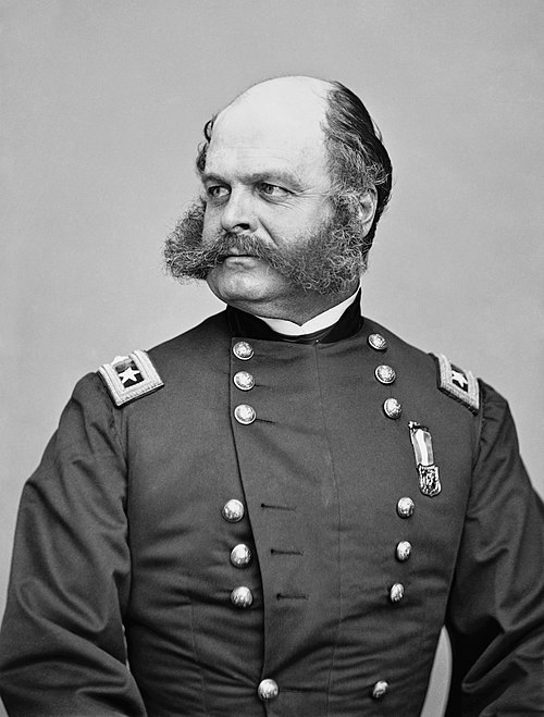 Portrait of Civil War General and Rhode Island Governor Ambrose Burnside