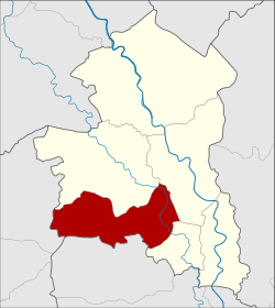 District location in Sing Buri province