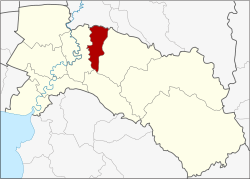 Chachoengsao Eyaleti'nde bölge konumu