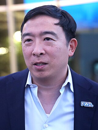 <span class="mw-page-title-main">Andrew Yang</span> American businessman and political candidate