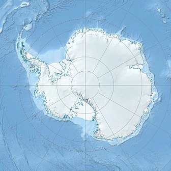 Locatie van het Sojoez-station op Antarctica